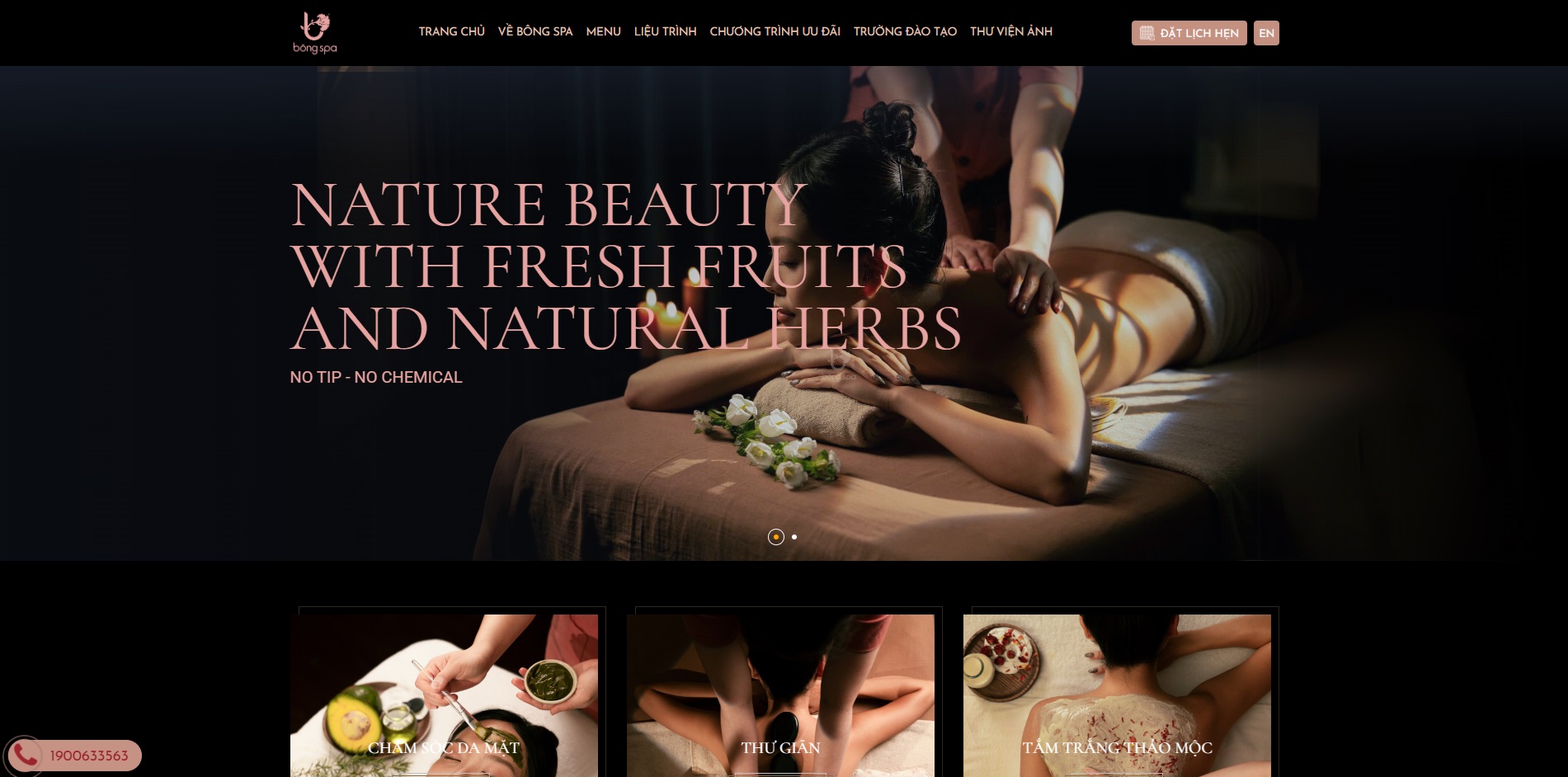 Website Bông Spa