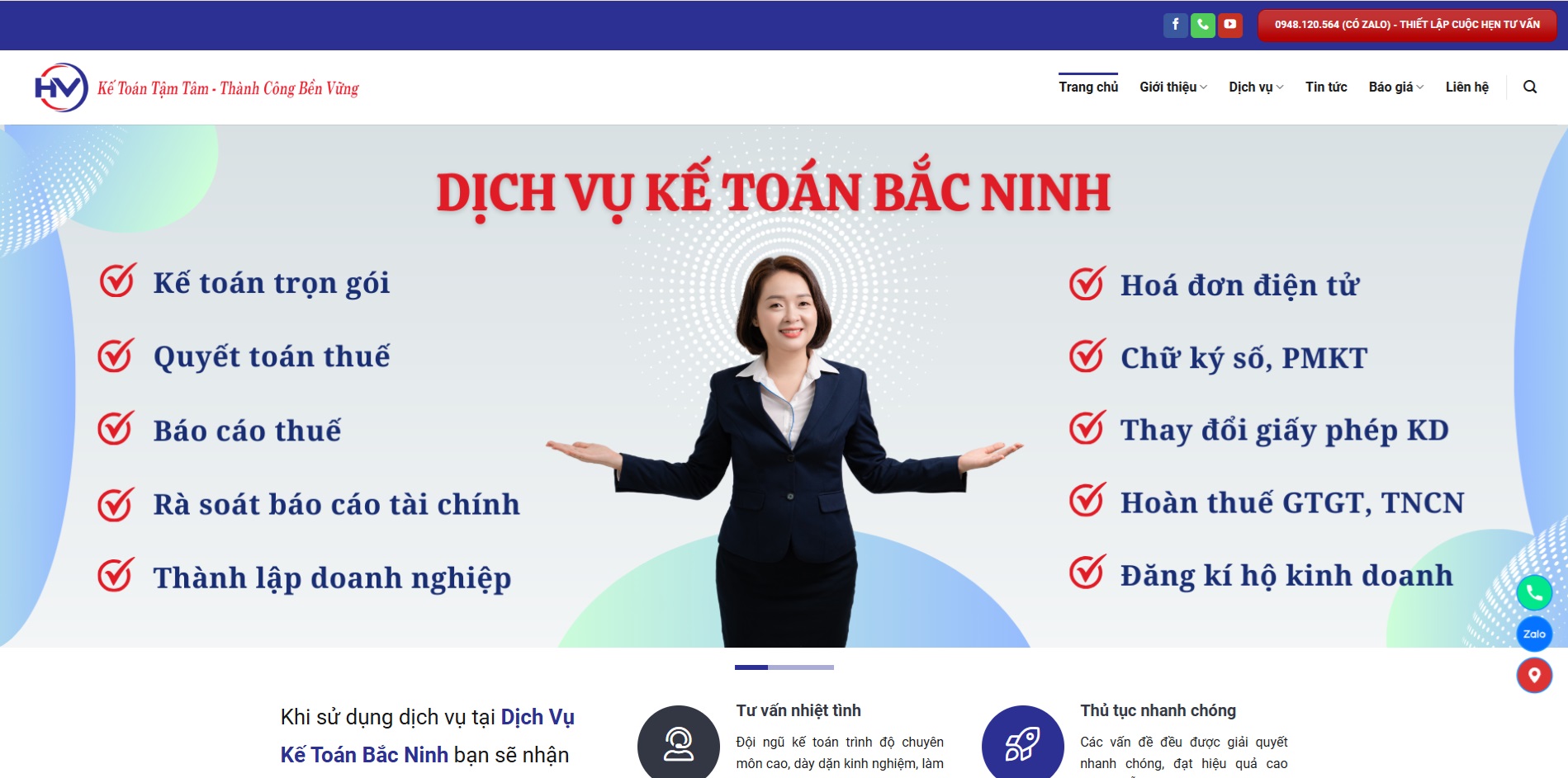 Website công ty kế toán